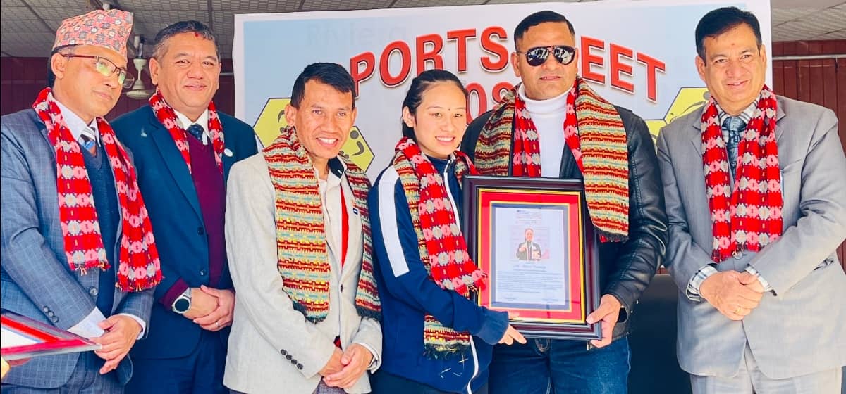 पारा तेक्वान्दकी पदक विजेतालाई सम्मान