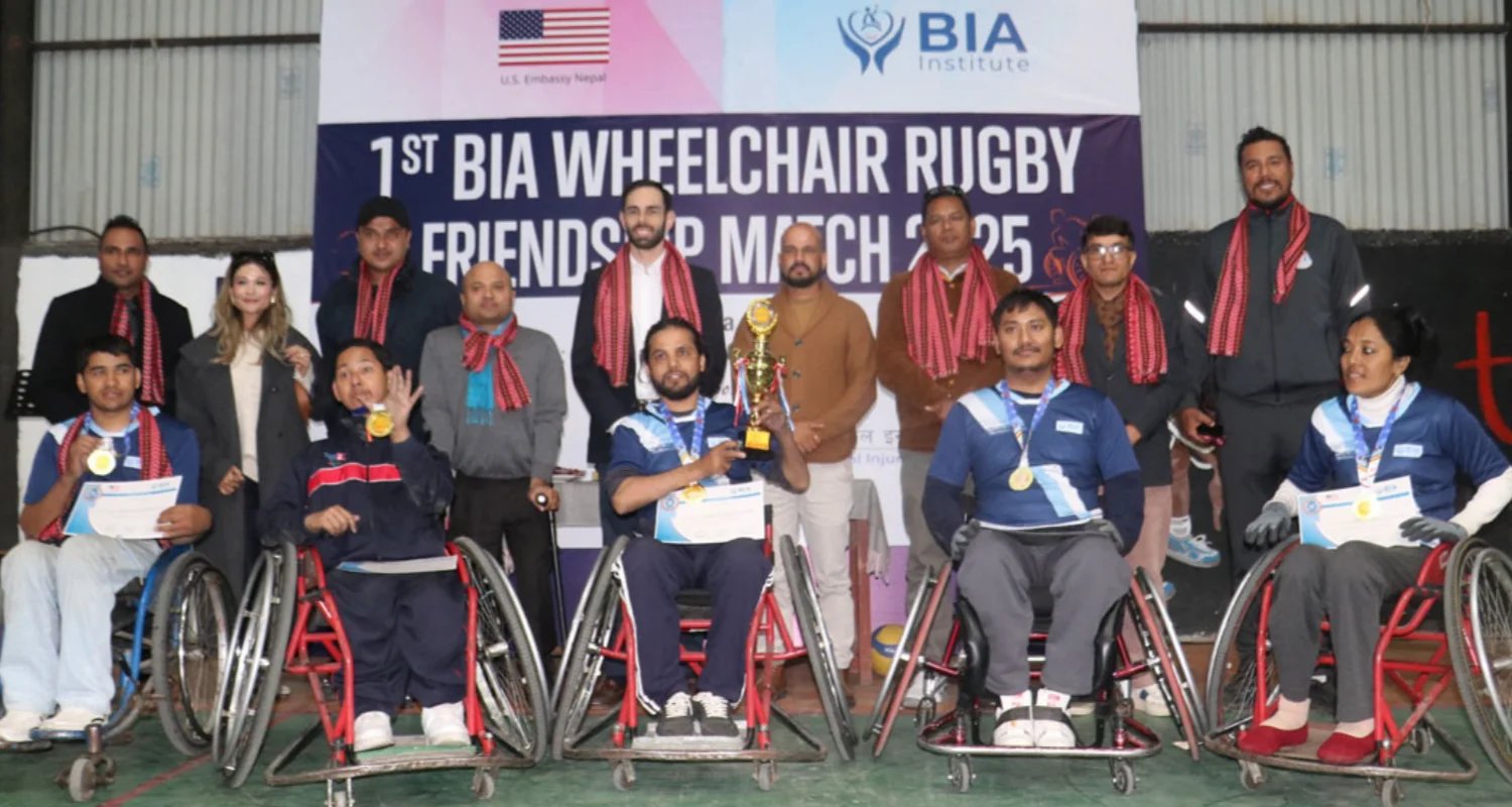 पहिलो ह्विलचेयर रग्बी मैत्रीपूर्ण खेलमा बीआईए विजयी