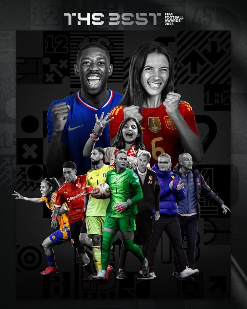 बोनमाती र डेम्बेलेलाई फिफा ‘द बेस्ट’ अवार्ड