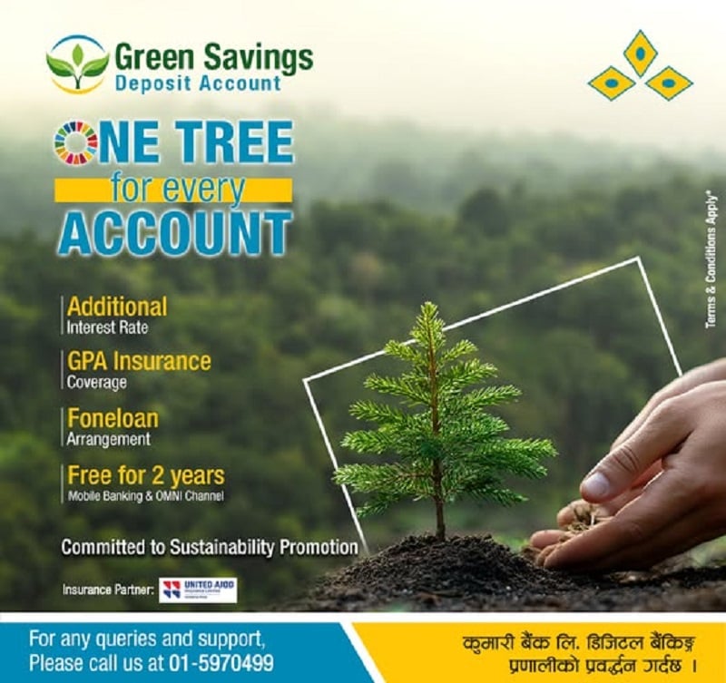 Kumari Bank Green Savings Deposit Account: An Investment in a Sustainable Future
