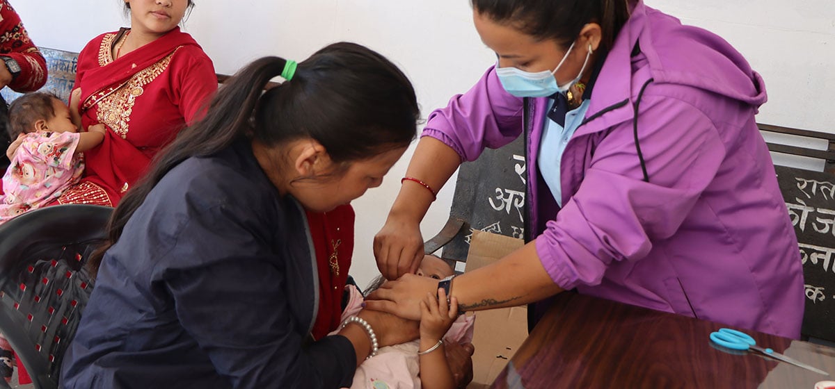 जुम्लाका ९ हजार बालबालिकालाई खुवाइयो भिटामिन ‘ए’