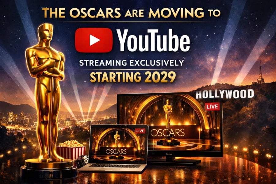Oscars to stream exclusively on YouTube from 2029: Academy