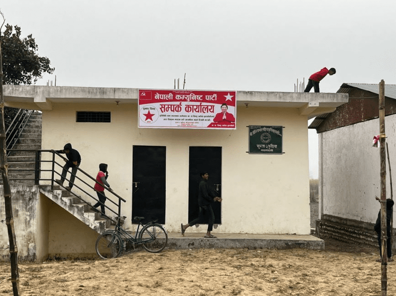 Election Candidate Under Fire for Setting Up Campaign Office in Government Building in Nawalparasi