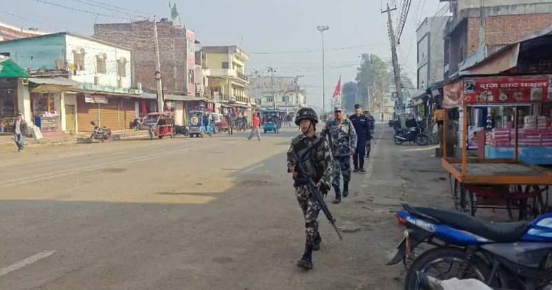 बर्दियामा आगामी निर्वाचनलक्षित संयुक्त सुरक्षा गस्ती शुरू