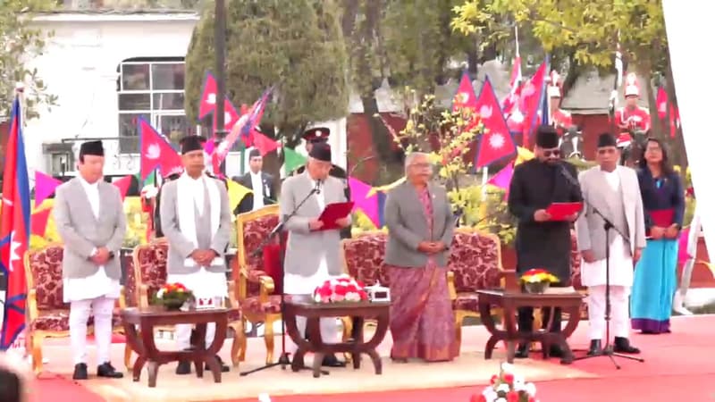 नवनियुक्त प्रधानमन्त्री बालेन्द्र शाहले लिए शपथ