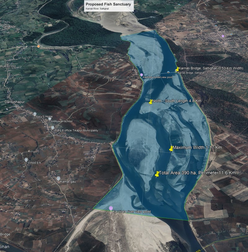 Nepal announces its first fish sanctuary on Karnali River