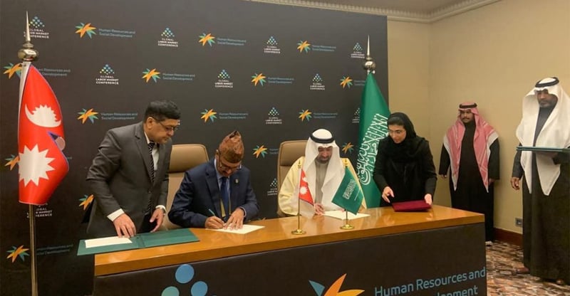 Nepal and Saudi Arabia sign bilateral labour agreement