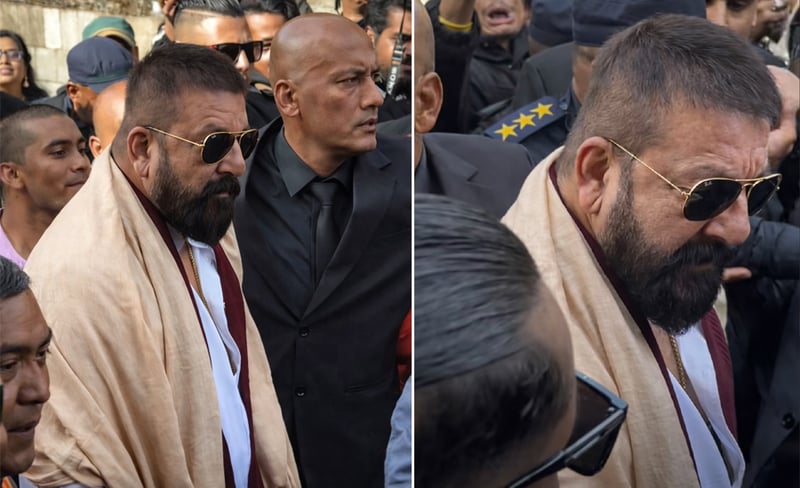 Bollywood Star Sanjay Dutt visits Pashupatinath Temple, returns to Delhi today