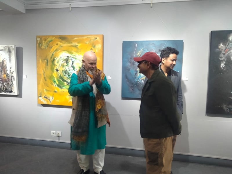 ‘Contours of Two’ brings decade-long artistic dialogue to Lalitpur