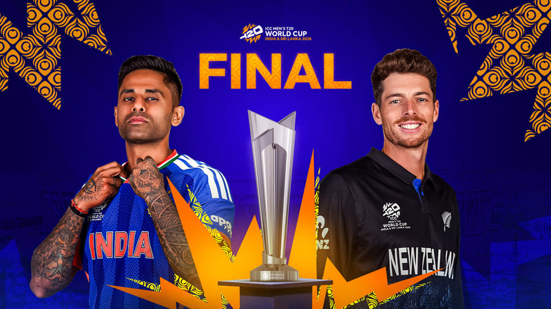 India face New Zealand in ICC T20 World Cup final