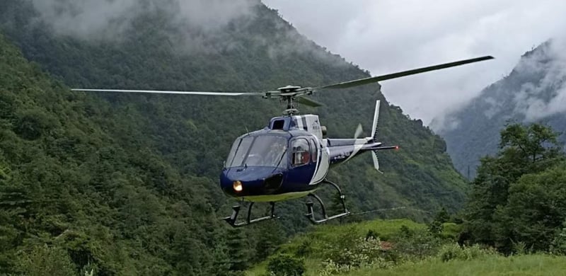 Mustang Air helicopter with five onboard goes missing in Langtang area