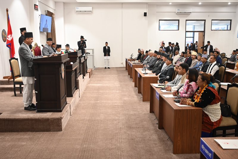 Over 63 lawmakers take oath in mother language