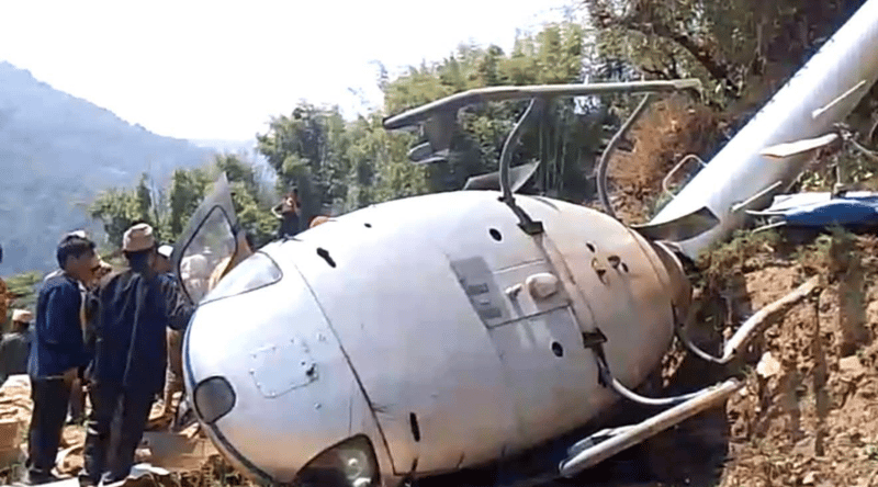 Helicopter crash in Khotang