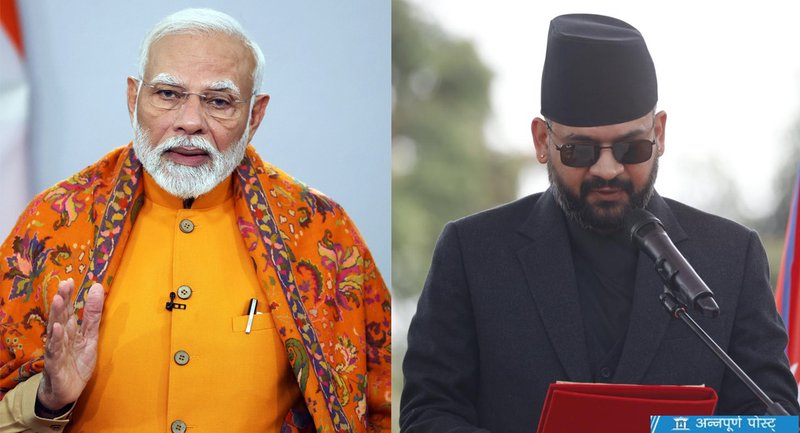 शपथ लगतै बालेनलाई भारतीय प्रधानमन्त्री मोदीको वधाइ