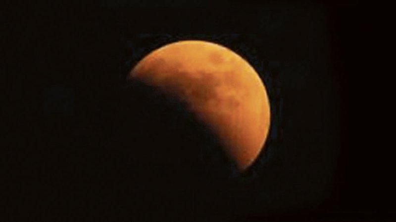 आज खण्डग्रास चन्द्रग्रहण लाग्ने