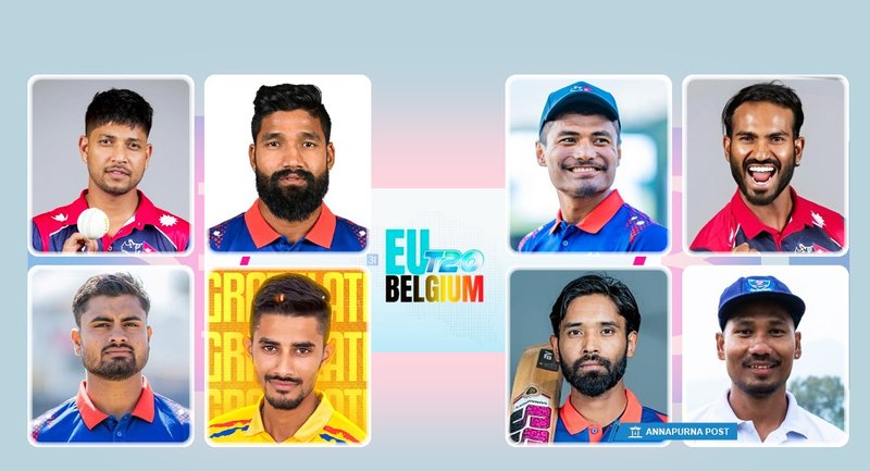नेपालका आठ खेलाडीले इयू टी–२० बेल्जियम लिग खेल्ने