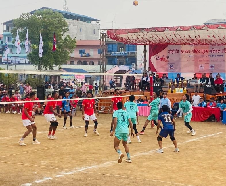 दोस्रो जीएम कप राष्ट्रिय भलिबल : आर्मी, एपीएफ र कोशीको सहज जित