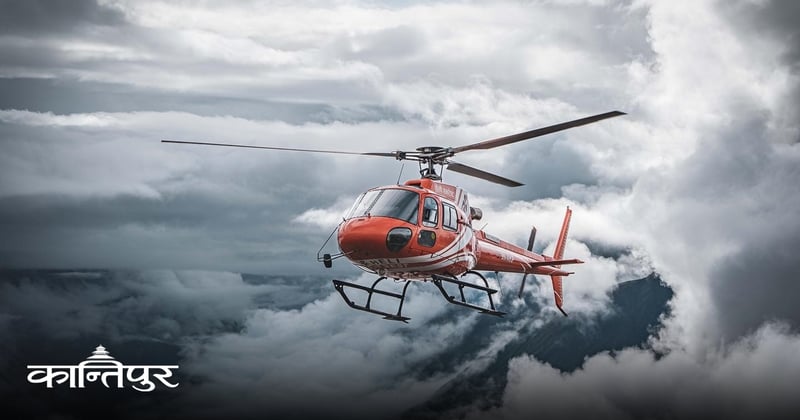 काठमाडौंमा मतदान सकेपछि बालेन हेलिकोप्टरमार्फत झापा प्रस्थान