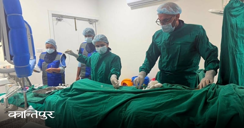 राप्ती स्वास्थ्य विज्ञान प्रतिष्ठानमा मुटुको उपचार सुरु