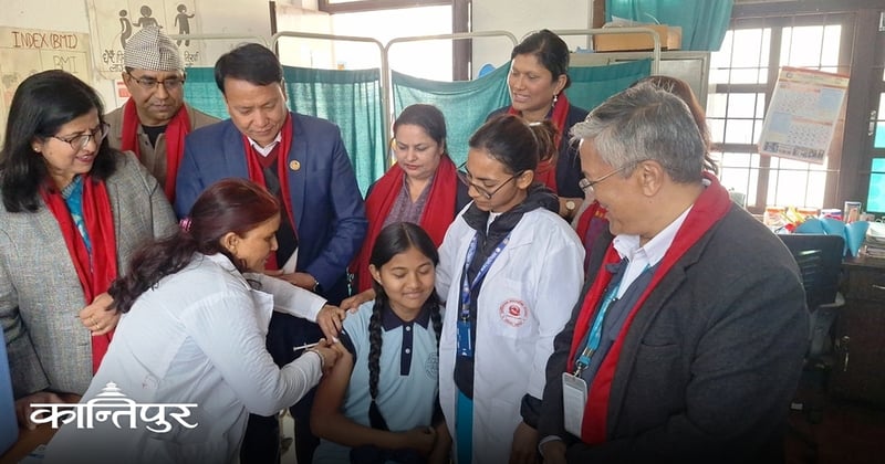 भक्तपुरका चारै नगरपालिकामा एचपीभी खोप अभियान सुरू