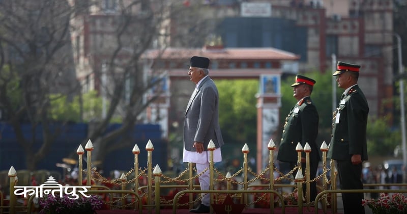 राष्ट्रपति पौडेलद्वारा घोडेजात्रा अवलोकन