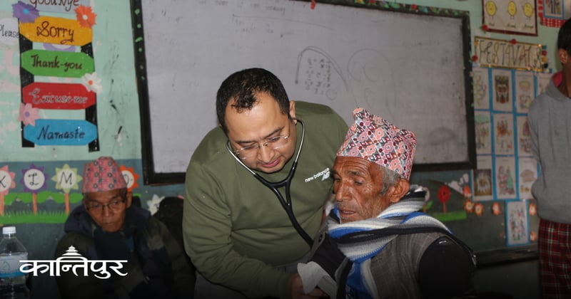 पाख्रिबासमा भएको स्वास्थ्य शिविरमा ६ सय बढी लाभान्वित