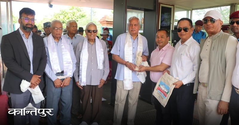 भवन निर्माण अवलोकन गर्न लुम्बिनी आए भारतीय राजदूत