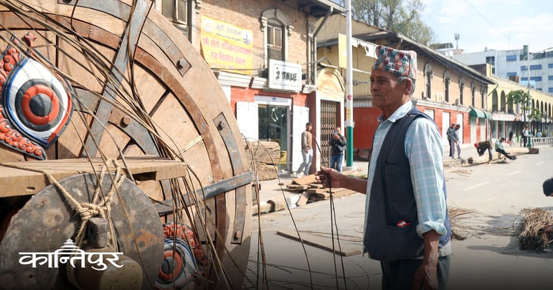 तयार हुँदै सेतो मत्स्येन्द्रनाथको रथ [तस्बिरहरू]