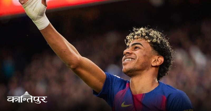 यामलको ह्याट्रिकमा बार्सिलोनोको सजिलो जित