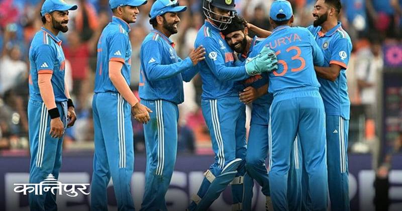 इंग्ल्यान्डलाई पन्छाउँदै भारत फाइनलमा