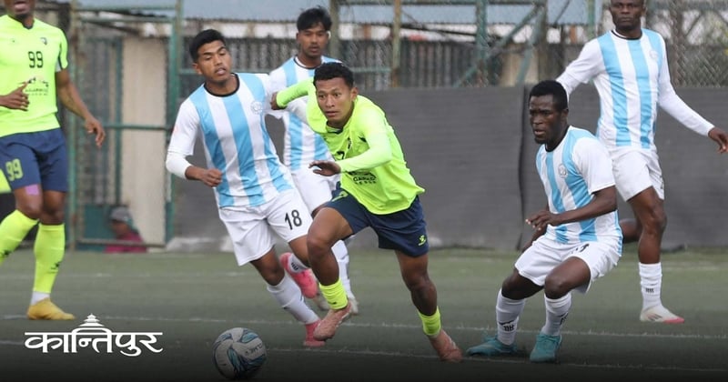 राष्ट्रिय लिग : एनआरटी र मनाङबीच बराबरी