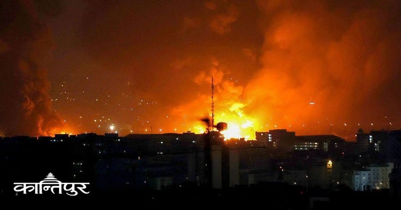 तेहरानको व्यस्त विमानस्थलमा इजरायलको हवाइ आक्रमण