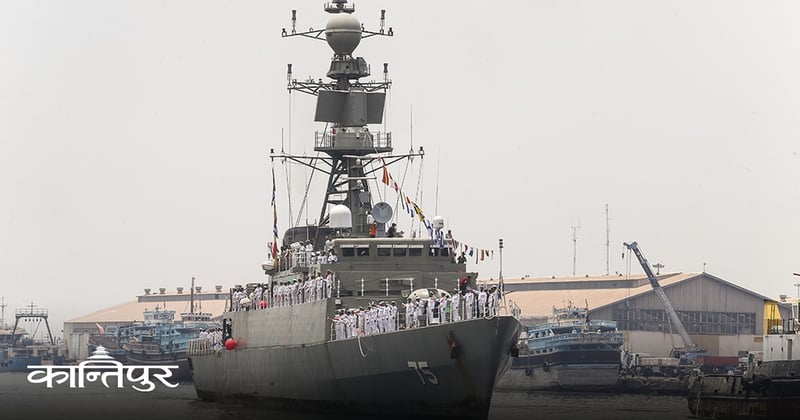 इरानी जलसेनाको जहाजमाथि आक्रमण, १ सयभन्दा धेरै बेपत्ता