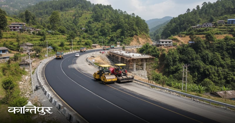 नागढुंगा-नौबिसे खण्डमा दोस्रो तहको कालोपत्र, मलेखु-मुग्लिनमा निर्माण सामग्री अभाव