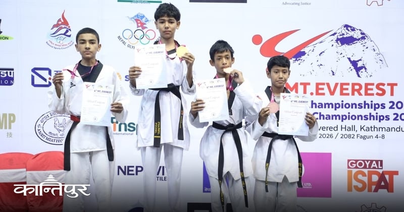 माउन्ट एभरेस्ट तेक्वान्दोमा केनिशलाई स्वर्ण