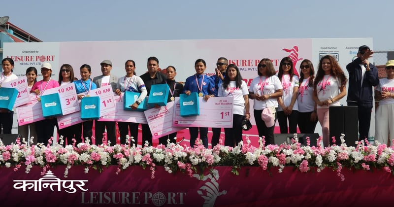 सन्तोषी र निर्मलालाई पिंक केयराथनको उपाधि