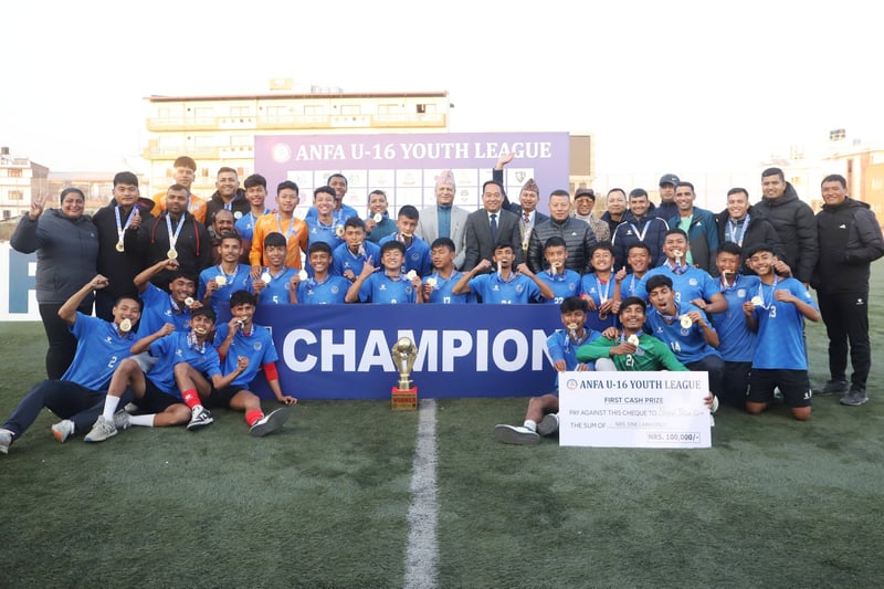 Nepal Police Club lift ANFA U16 Youth League title