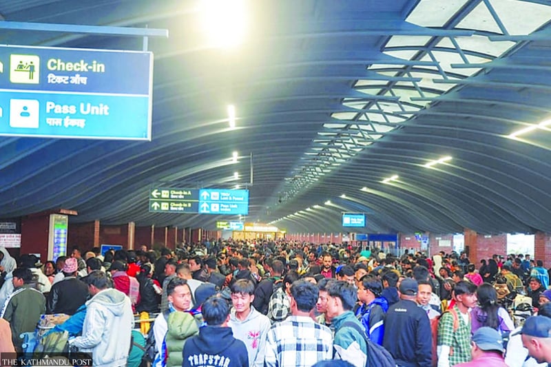 Kathmandu Airport’s international flights drop sharply amid Gulf tensions