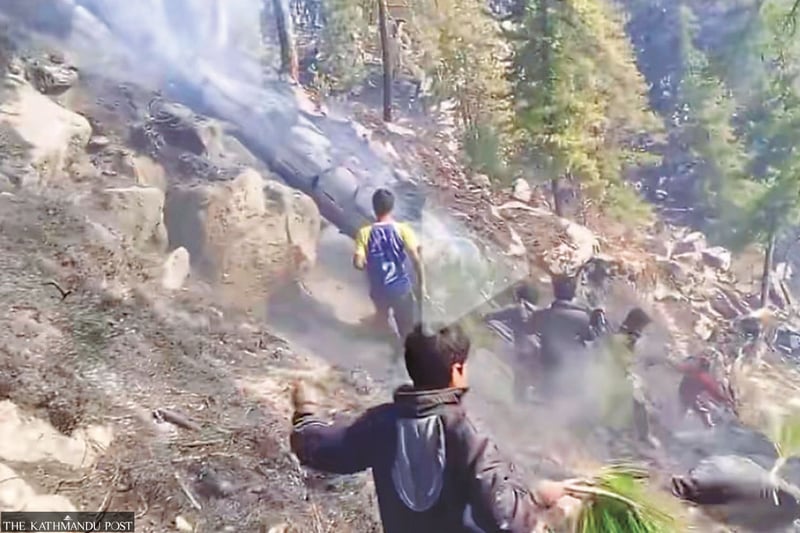 Fires set to speed up grass growth destroy forests and livestock in Kalikot every year