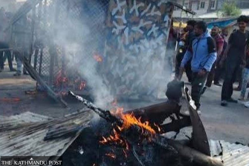 Locals protest after Sunsari shooting, block highway