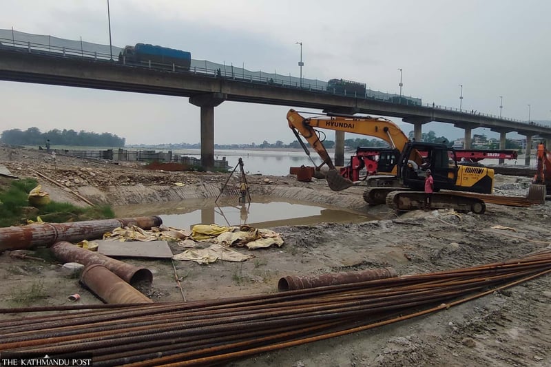 Narayani signature bridge stuck in early works as delays stretch timeline