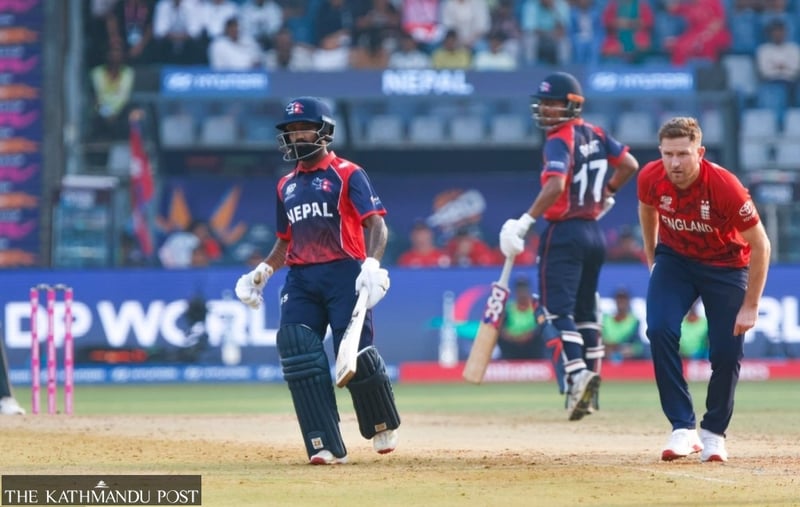England edge Nepal by four runs in T20 World Cup thriller