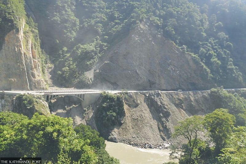 Monsoon looms, but repairs on landslide-prone Tuinkhola slopes still pending