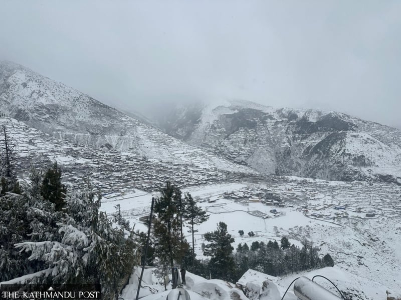 Heavy snowfall disrupts life in Karnali’s highlands