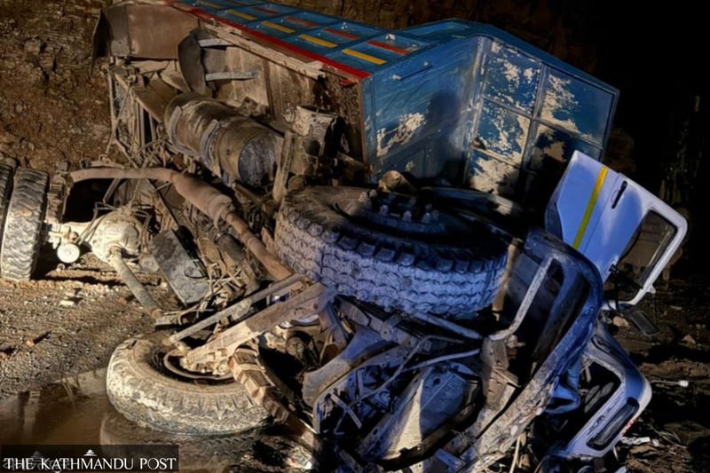 Four dead in Palpa tipper crash