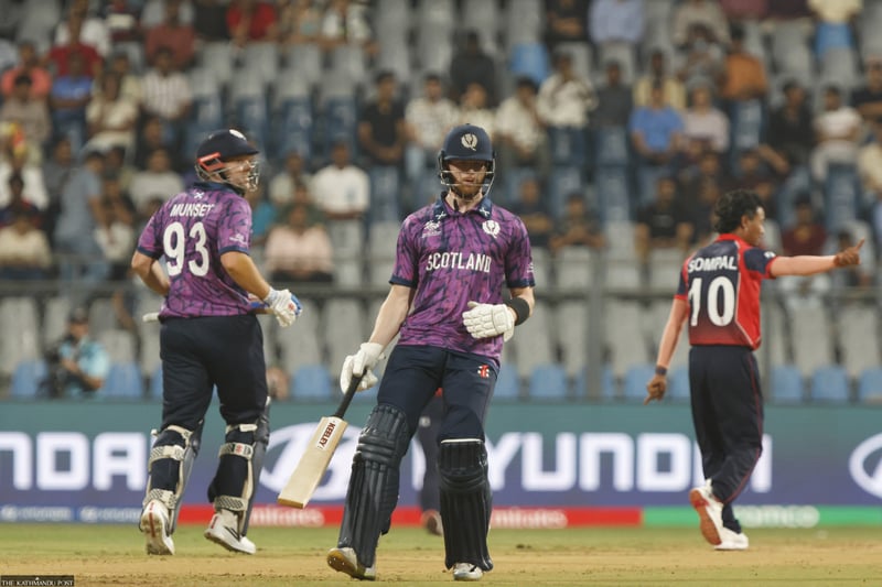 Nepal need 171 against Scotland for a consolation win