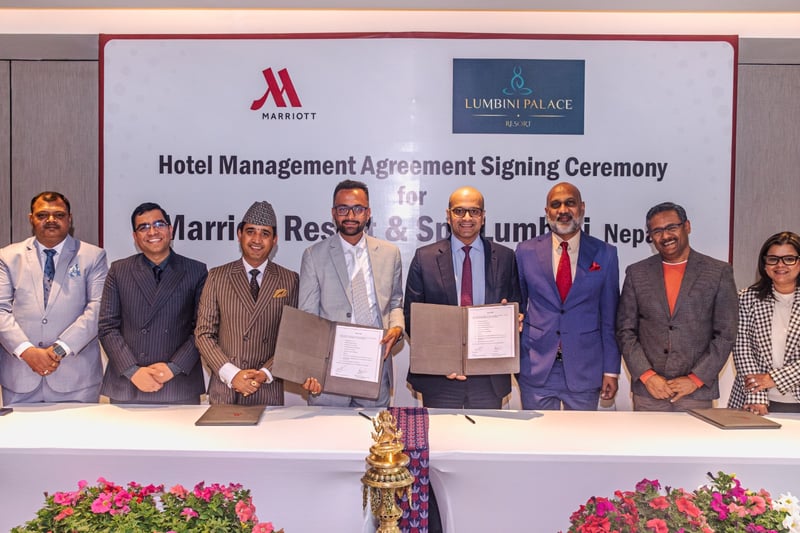 Lumbini Palace Resort signs deal with Marriott to launch ‘Nepal’s first five-star water and eco-resort’