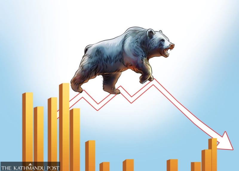 Nepse slips 9.43 points as turnover declines
