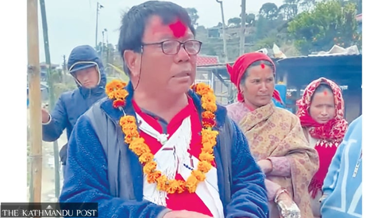 Former education minister Mahabir Pun leads in Myagdi