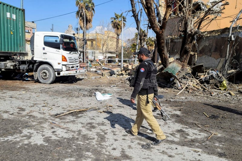 Pakistan sends helicopters, drones to end desert standoff; 58 dead